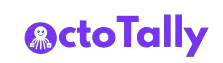OctoTally logo with a purple smiling octopus and modern text.
